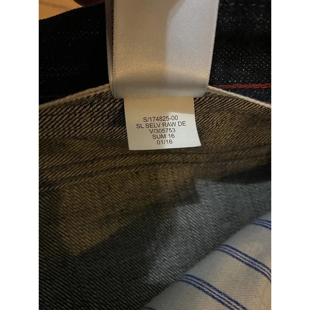 Banana Republic Jeans Men 31x30 Blue Slim Fit Premium Selvedge Red Line